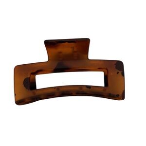 Multi Color Large Thick Acrylic Claw Frosted Tortoise Shell Black and Brown